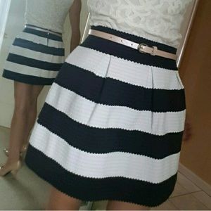 Nautical Stripe Mini Skirt